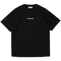 杰克·琼斯（JACK&JONES） 重磅棉宽松复古哥特字母发泡印短袖T恤男装225101028 XXS 黑色E40