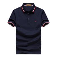 七匹狼短袖T恤男25夏季凉感抗菌翻领男士POLO打底衫商务休闲短T男装上衣 114(水蓝)-菠萝纹 S (160) 80A