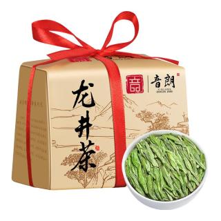 音朗 茶叶绿茶 明前龙井茶 2024新茶春茶浓香型茶叶自己喝纸包250g 2A品质龙井茶250g