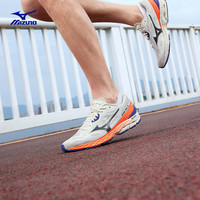 PLUS会员：美津浓 专业竞速训练透气耐磨体考跑步鞋WAVE RC 02/米白色   37