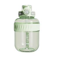 吨吨杯大容量吨吨桶运动水壶户外大肚杯子Tritan501塑料杯水杯 自由韵绿【Tritan装80℃】 1100ml
