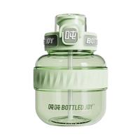 吨吨杯大容量吨吨桶运动水壶户外大肚杯子Tritan501塑料杯水杯 自由韵绿【Tritan装80℃】 600ml