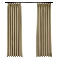 铭聚布艺（MINGJU）窗帘 全遮光窗帘成品窗帘布遮阳帘涤塔夫奶油色挂钩式2.0*2.4单片 全遮光奶油2.0宽*2.4高1片