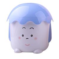 茶花 CHAHUA纸巾盒餐巾纸盒圆筒纸巾筒桌面收纳盒手纸筒 蓝色