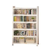 唐辑钢制书架书柜防尘落地多层带门铁艺书架置物架收纳储物柜六层60 【加厚宽32cm】六层长60*高176