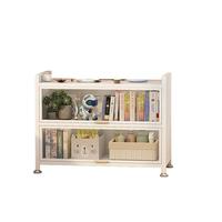 唐辑钢制书架书柜家用储物收纳柜防尘落地置物架多层带门展示柜三层60 【加厚宽32cm】白色三层长60