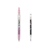 百乐（PILOT）Juice果汁笔三丽鸥系列按动中性笔0.5黑笔高颜值水性笔文具套装 美乐蒂 1笔+1芯