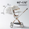 playkids 普洛可 X7-3 双向高景观婴儿手推车 星空白