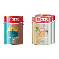 立邦 乳胶漆五合一云净竹炭抗菌防潮防霉内墙室内面漆墙漆涂料 抗菌竹炭防潮防霉套装 15L*1件