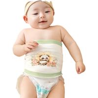 蒂乐宝宝护肚围春夏四季新生婴儿纯棉肚兜腹围儿童护肚子防着凉护脐带 熊猫乐园(双层)【A类纯棉】 17/17(cm【适合0~7个月宝宝】)