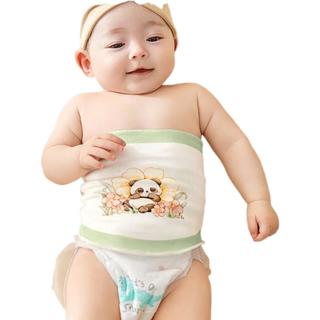 蒂乐宝宝护肚围春夏四季新生婴儿纯棉肚兜腹围儿童护肚子防着凉护脐带 熊猫乐园（双层）【A类纯棉】 17/17(cm【适合0~7个月宝宝】)