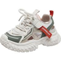 哈比熊（HOBIBEAR）童鞋儿童凉鞋夏季单网透气男女童运动鞋轻便跑步鞋523021米绿36码 米绿(单网)