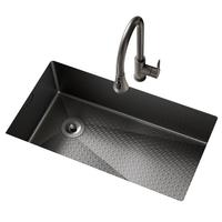 雨虹飞鱼东方雨虹加厚304不锈钢水槽厨房家用纳米大单槽洗菜盆洗碗槽70*43