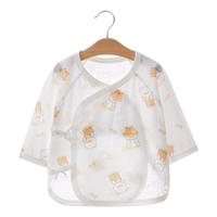 新生儿衣服0-3个月半背衣纯棉婴儿外出服透气宝宝包屁衣哈衣