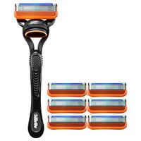 吉列剃须刀手动 锋隐5 5层刀片 吉列刀片 刮胡刀手动 便携 送男生 非吉利 锋隐五层 1刀架 7刀头