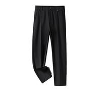 【暗纹花纱】复古犀牛褶西裤男裤丝滑垂感男士西裤子男商务西装裤