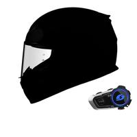 FASEED法赛德全盔摩托车头盔男复古女机车街车跑车单镜片3c认证四季816 头盔+XGP小钢炮蓝牙X1 L(57-58)头围