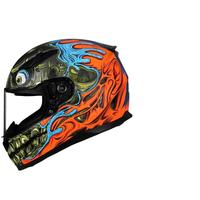 FASEED法赛德全盔摩托车头盔男复古女机车街车跑车单镜片3c认证四季816 红狂野/哑光 XL(59-60)头围