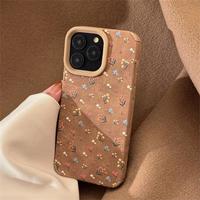 ISIDO 艾思度 iPhone16/15/14ProMax/13 皮质小碎花手机壳