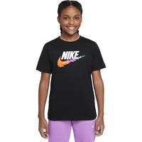 NIKE 男女童大童T恤夏季纯棉经典轻便柔软HM5854 010黑 155 L