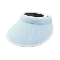 OhSunny防晒帽女春夏大檐防紫外线防晒发箍蛋糕帽空顶太阳帽子 柠檬黄 均码