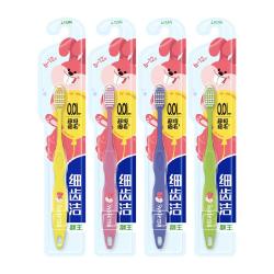 狮王 细齿洁段差清洁软毛儿童牙刷 6-12岁 3支