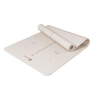 Keep抑菌瑜伽垫女垫防滑减震加宽体位线加厚9mm礼盒装 燕麦白 【99.9%抗菌率 体位线版】燕麦白