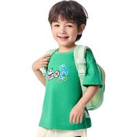 巴拉巴拉儿童T恤男童短袖上衣2024夏装童装女童可爱卡通208224117226 翠绿40224 110cm