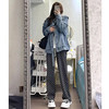 黑色松糕厚底帆布鞋女2025春季小白鞋休闲运动单鞋女鞋子 白色 40