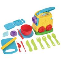 PLAYGO大米彩泥无毒 儿童玩具 男女孩彩泥超轻黏土手工面条套装8801