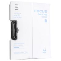 少年伴X质做创品 板夹 英文系列文件夹档案夹书写字板资料收纳学习用品小试卷夹 米白色横夹一个装