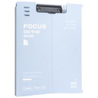 少年伴X质做创品 板夹 英文系列文件夹垫板档案夹书写字板资料收纳学习用品小试卷夹 蓝色竖夹一个装 【升级板夹 可立式】蓝色-竖款