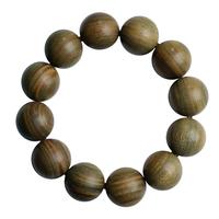 月印百川 绿檀木手串 男女款檀香木佛珠念珠单圈文玩手链 约20mm