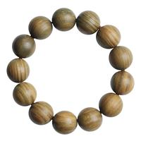 月印百川 绿檀木手串 男女款檀香木佛珠念珠单圈文玩手链 约18mm