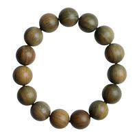 月印百川 绿檀木手串 男女款檀香木佛珠念珠单圈文玩手链 约15mm