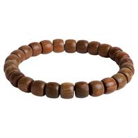 月印百川 绿檀木手串 男女款檀香木佛珠念珠单圈文玩手链 约7*8mm