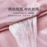 罗莱生活 LUOLAIA类抗菌大提花100%蚕丝被夏被春秋被子被芯单双人床 丝菀大提花A类抗菌蚕丝夏被-粉境