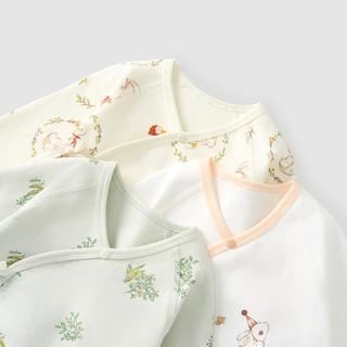 婴儿连体衣春秋季纯棉新生儿衣服初生宝宝蝴蝶哈衣爬服和尚服