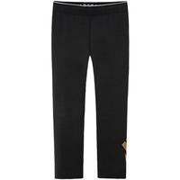 耐克（NIKE）童装男女童打底裤春秋儿童休闲长裤针织裤  正黑色/金色 120(6) 