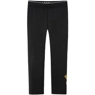 耐克（NIKE）童装男女童打底裤春秋儿童休闲长裤针织裤  正黑色/金色 120(6) 