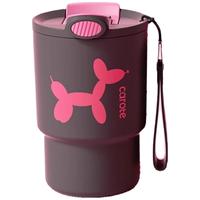 卡罗特 保温杯便携随行吸管杯子316L不锈钢水杯 摩登黑-450ml