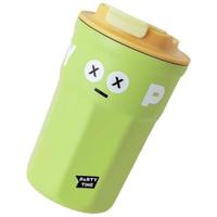 卡罗特 保温杯可爱咖啡杯大容量316不锈钢杯子水杯400ml绿色