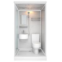 猎钢狼（上门安装）整体淋浴房一体式封闭沐浴房洗澡家用卫生间马桶农村 正开门140*110（含马桶）