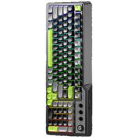 惠普 K360三模无线蓝牙键盘 RGB光效机械手感电竞电脑办公游戏通用键盘 黑绿