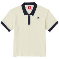 卡帕（Kappa）经典意大利短袖女美式复古POLO休闲翻领T恤半袖夏 韩国白-012 S