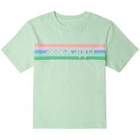 卡帕（Kappa）短袖女运动T恤字母印花休闲圆领半袖K0C42TD23 绿色-3229 L