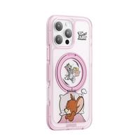 ANKER【猫和老鼠联名】安克肤感支架壳 适用iPhone16苹果保护套磁吸磨砂支点充电防摔全包手机壳 粉 【猫和老鼠-粉】磁吸肤感
