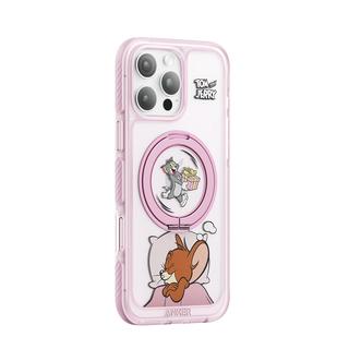 ANKER【猫和老鼠联名】安克肤感支架壳 适用iPhone16苹果保护套磁吸磨砂支点充电防摔全包手机壳 粉 【猫和老鼠-粉】磁吸肤感