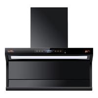 WEILI抽油烟机顶侧双吸油烟机家用大吸力7字型挥手智控变频油烟机一级能效自动热清洗油烟机燃气灶套装 【标配版】90cm智能定频+28立方+体感自清洗 |自动热清洗|免费上门安装|