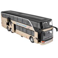 CCA 双层巴士玩具车汽车模型仿真合金车模公交玩具车儿童
